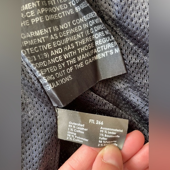 Lady Rider by Frank Thomas leather padded motorcycle armored Jacket - Picture 9 of 11